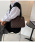 Argyle Pu Leather Flap Crossbody Shoulder Bag